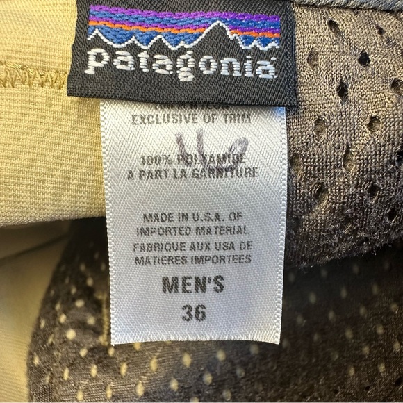 Patagonia Shorts Men’s Size 36 Tan Nylon Interlodge Hiking Flat Front Shorts - Picture 7 of 10